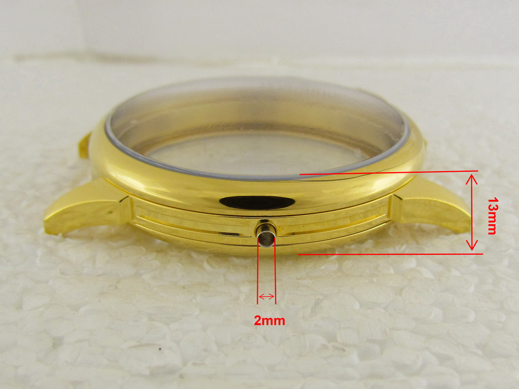 Gold Steel Case NEW!! for Movement IWC Patek Philippe Omega Rolex Chopard Zenith