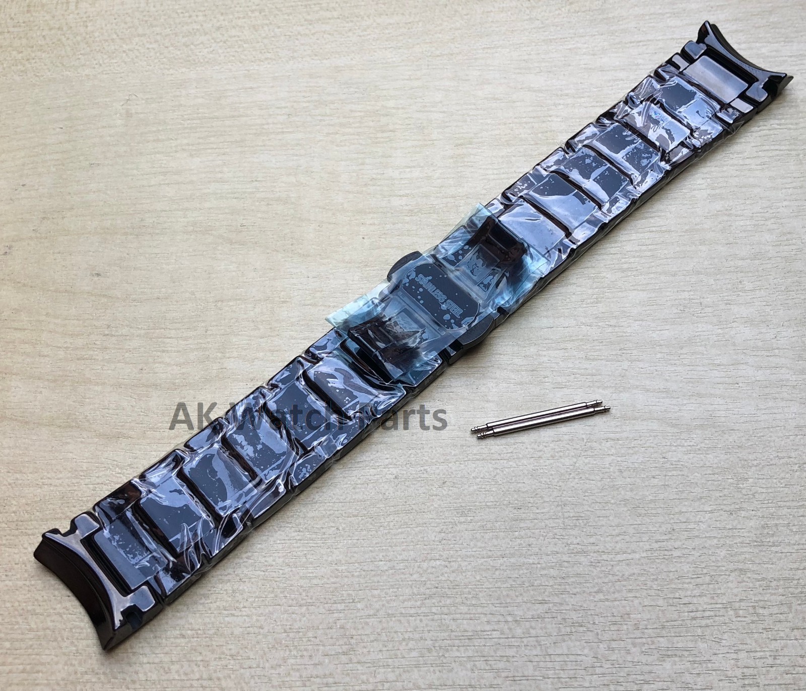 Spare Black Ceramic Strap Fits Emporio Armani AR1474 Watch Band/Bracelet/Link