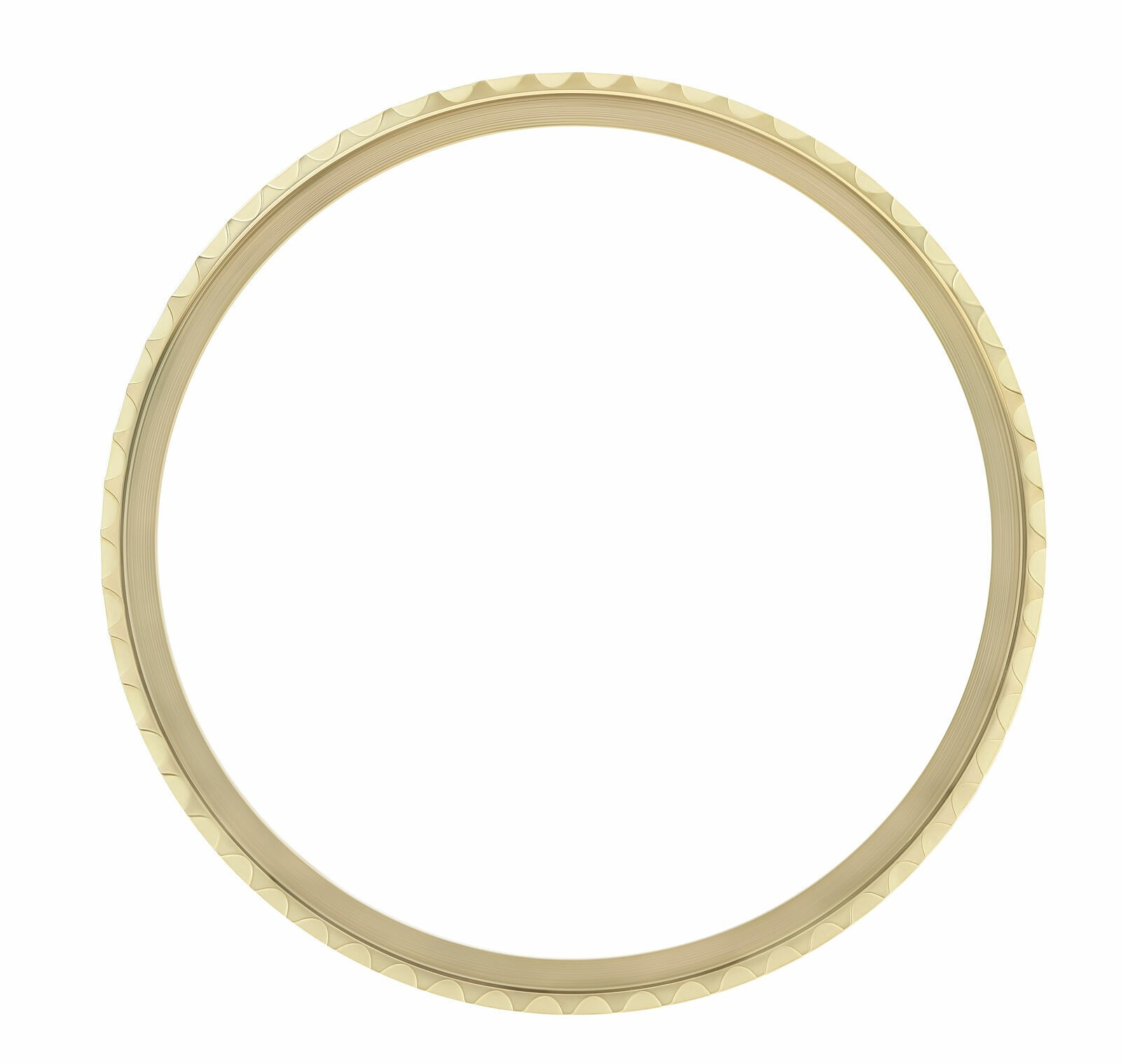 ROTATING BEZEL RING FOR ROLEX GMT 18KY REAL GOLD 1670 1675 16750 16753 16758