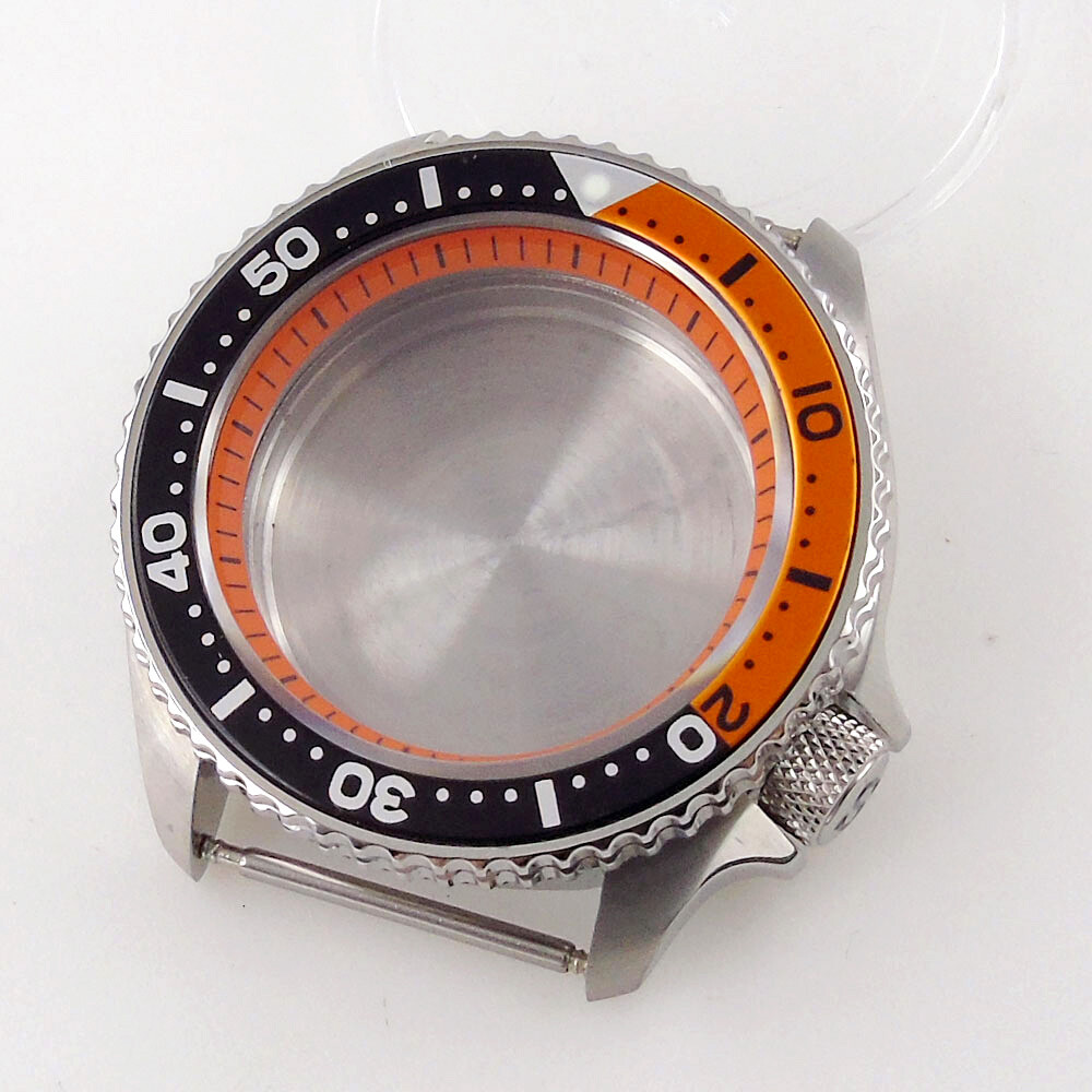 42mm Sapphire Glass Crown at 3.8 Fit NH34 NH35A NH36A Watch Case Ceramic Insert