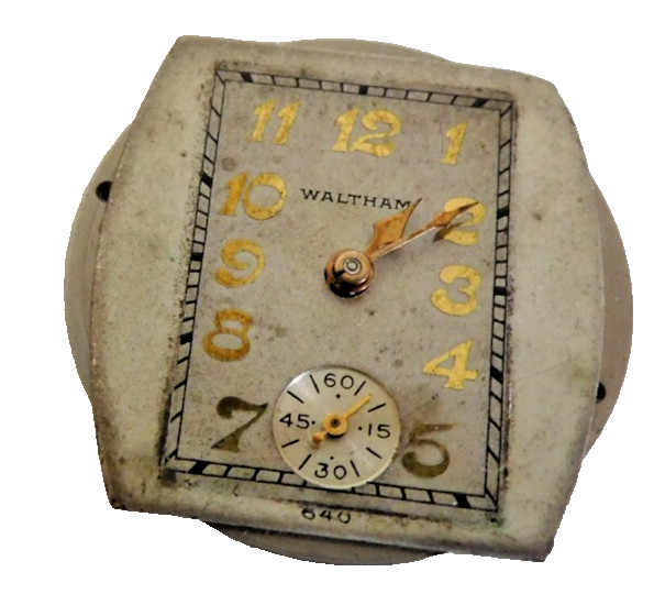GENTS WALTHAM 1864 RUBY 17 JEWELS MOVEMENT #115203. GOLD FILLED CASE #116040.