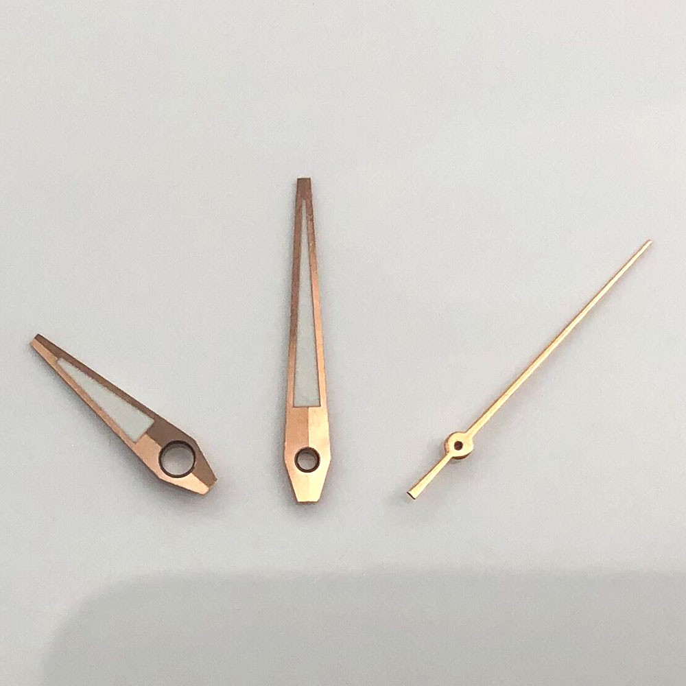 Rose Gold Silver Watch Hands Luminous Fit NH35 NH36 Mechanical Movement