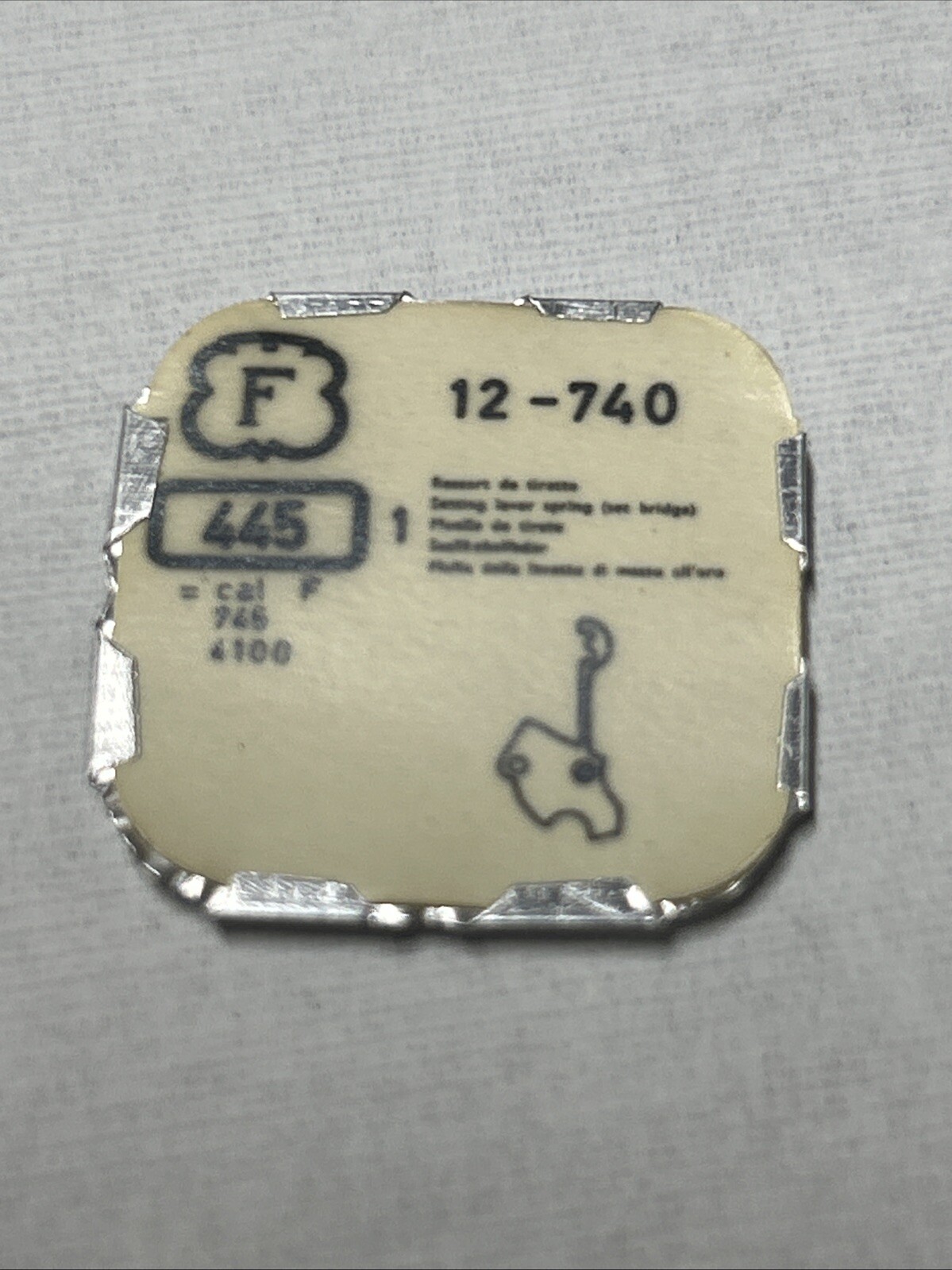 FELSA PART 445 – SET BRIDGE – CAL 740 745 4100 SIZE 12