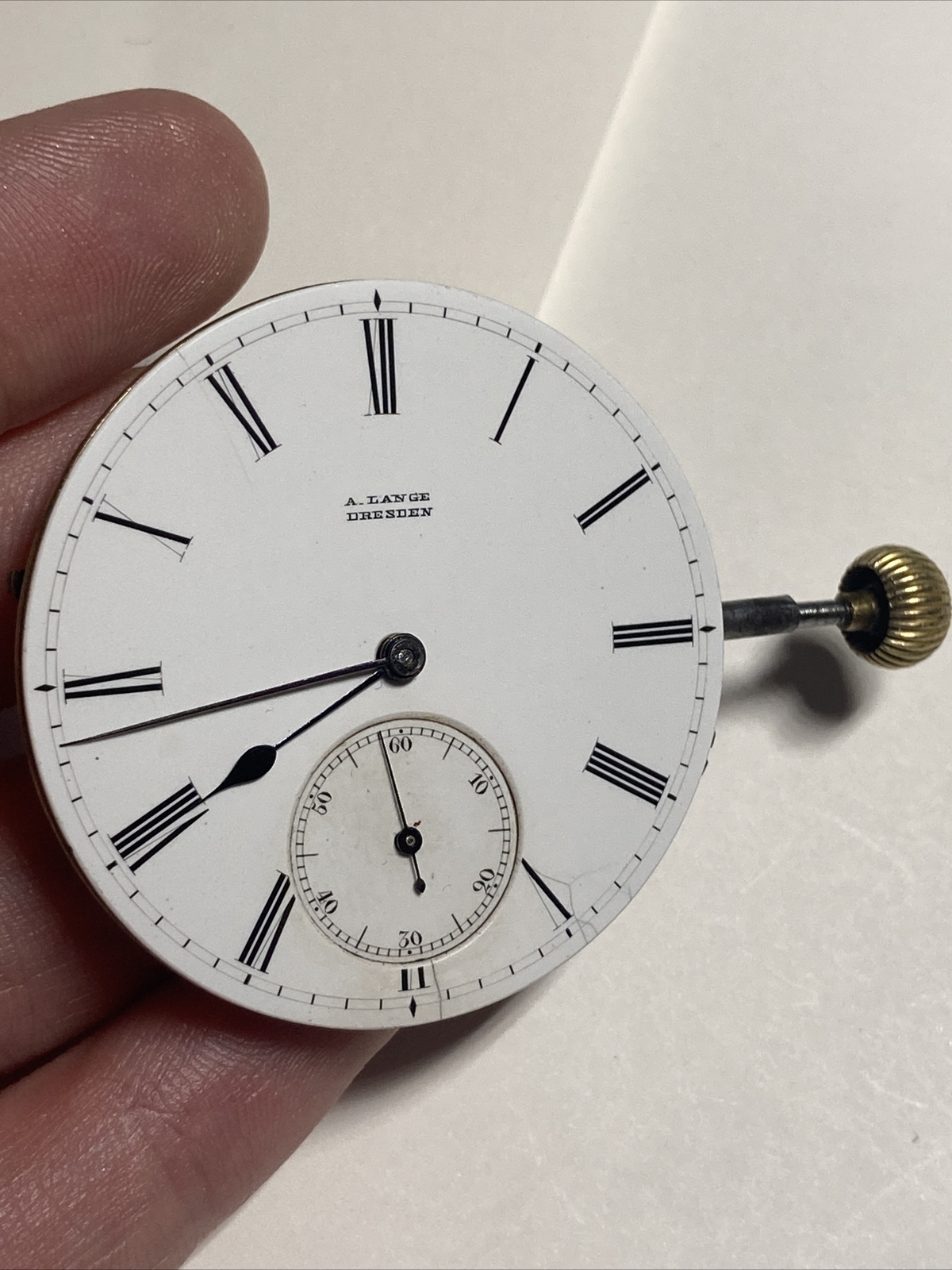 Collectible Rare A. LANGE & Sohne DRESDEN Men’s Pocketwatch Movement