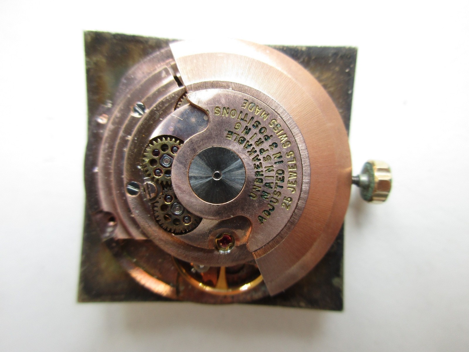 ETA cal. 2452 Swiss automatic watch movement adj. 3 pos – running