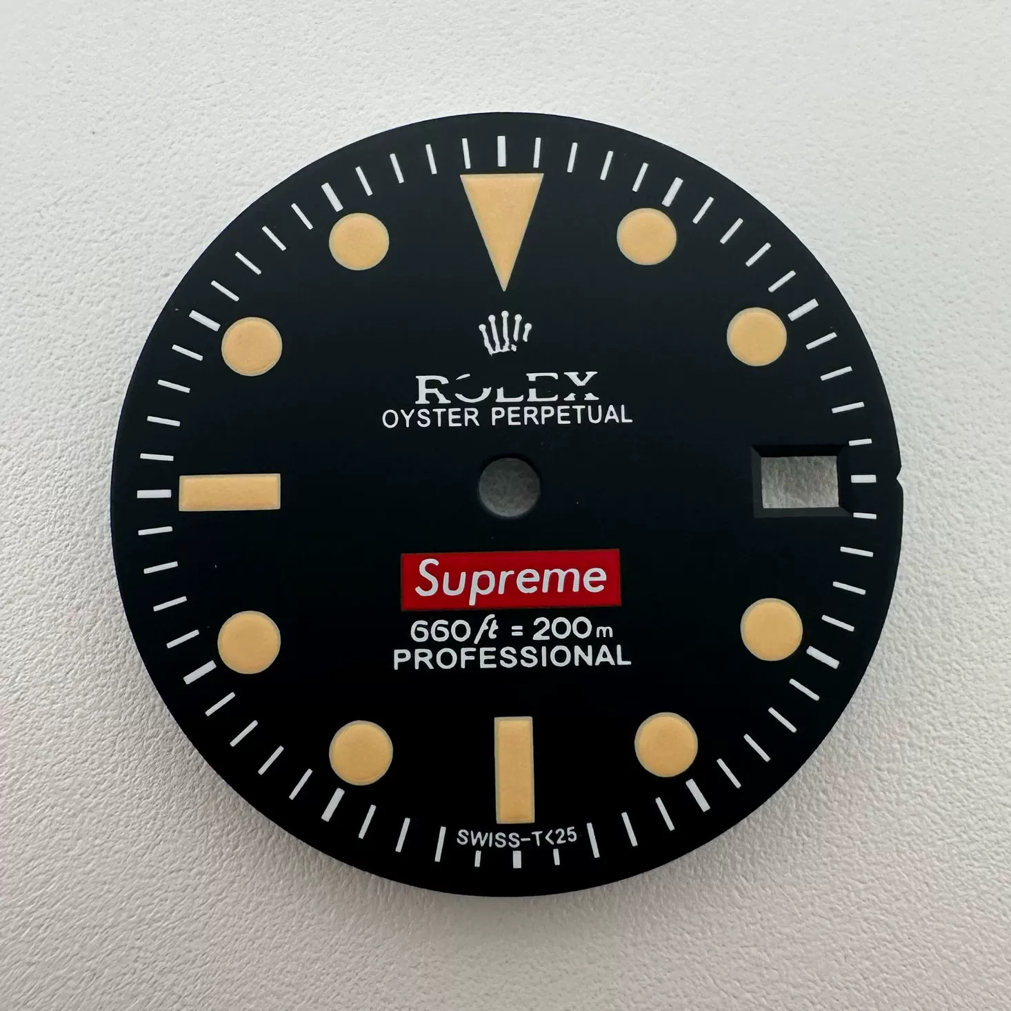 33.5mm Pilot Watch Dial Green Luminous For Nh35 Nh36 Movement Watch Accessories