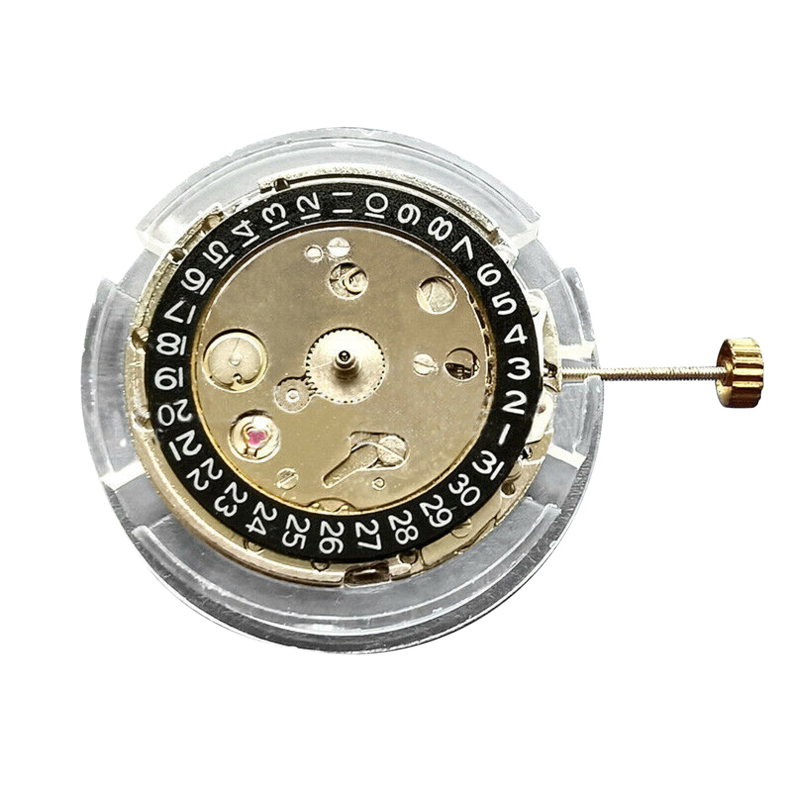 26mm Watch Automatic Mechanical Movement Black Date At 3 O’Clock For 2813 8215