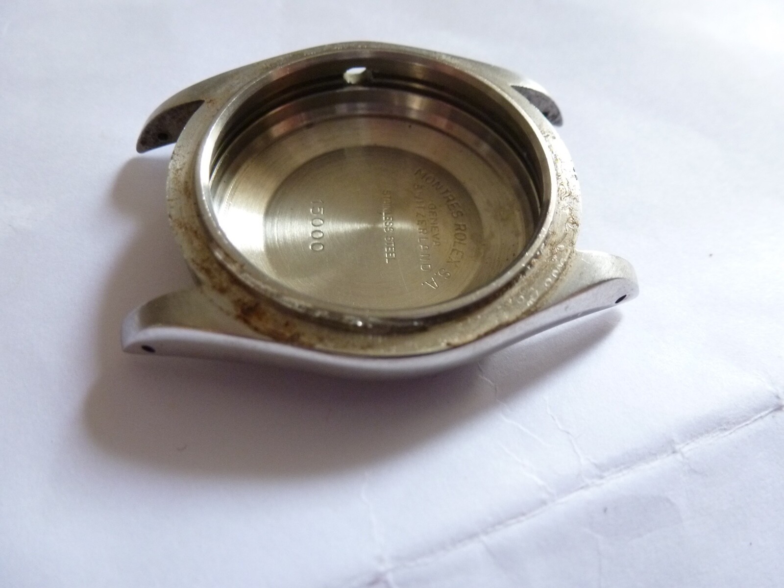 Vintage Rolex Oyster Date Perpetual case Ref 15000 without bezel and Glas