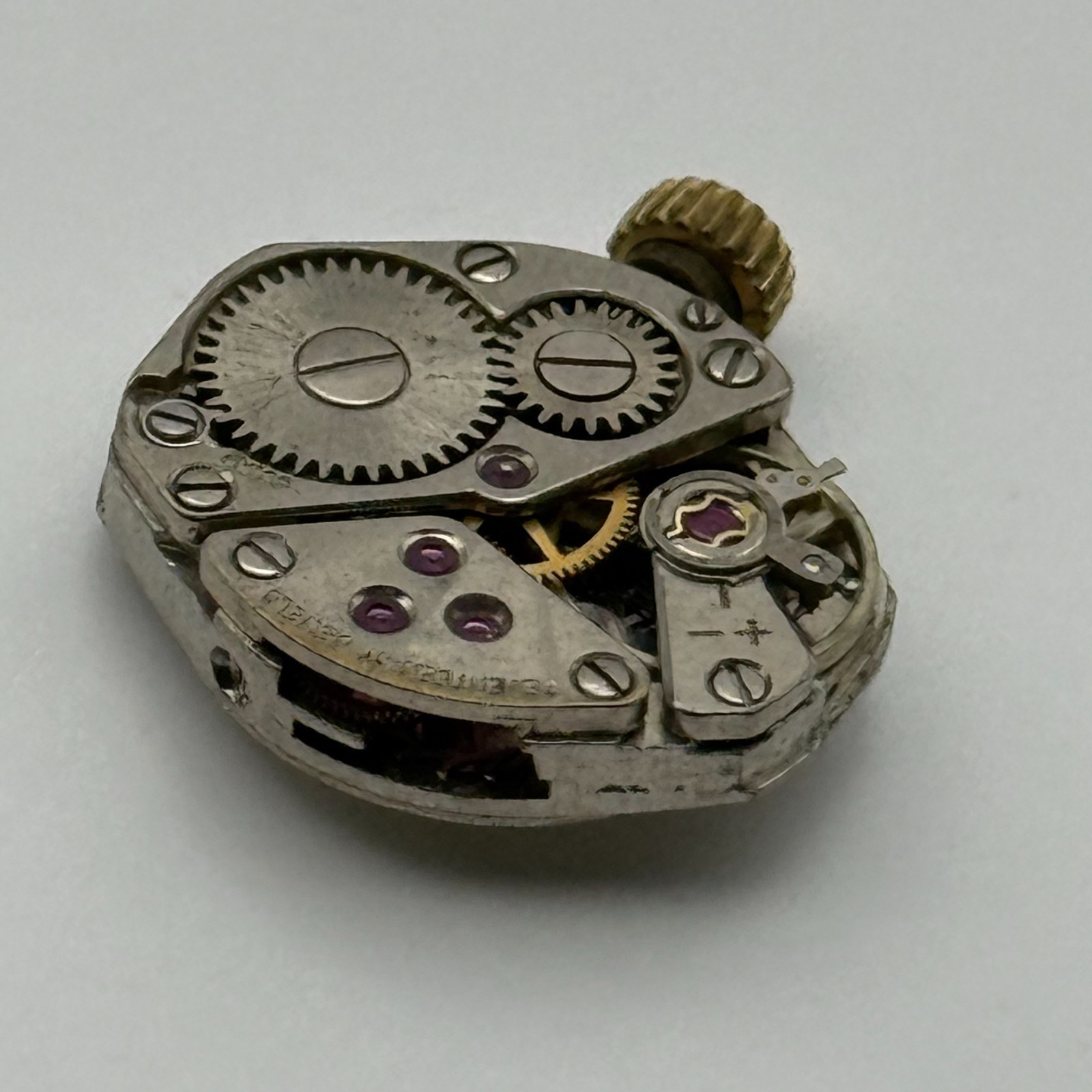 FHF 609 Watch Movement Rotary 17 Jewels Swiss Manual Wind Parts Repair 15.3mm