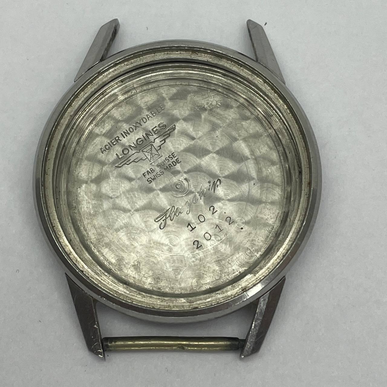 VINTAGE LONGINES CASE SCREWBACK 35.5MM STAINLESS STEEL SWISS MADE