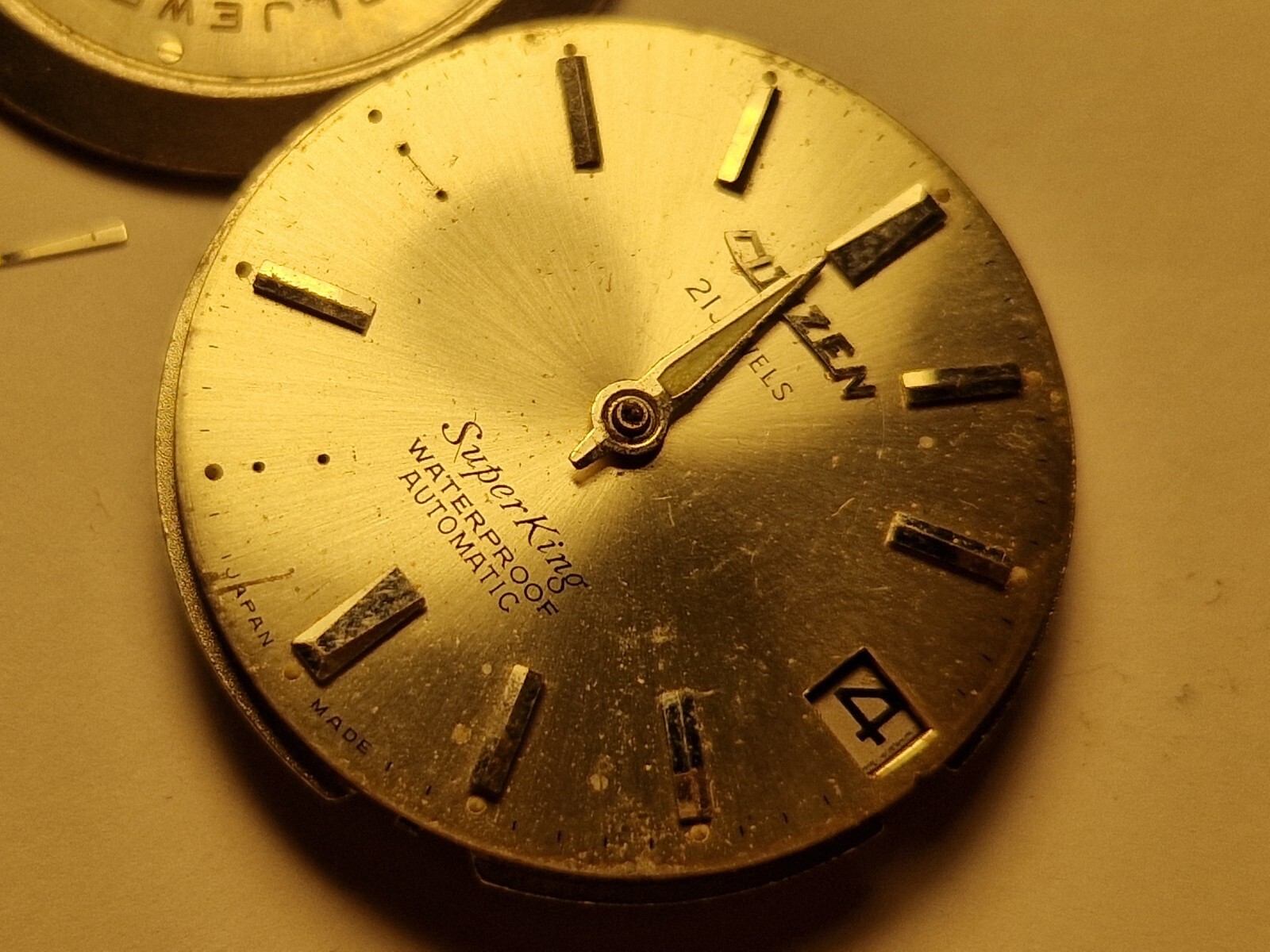 Citizen Super King superb watch movement 1121 includes dial as Project