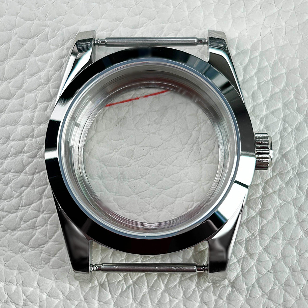 36mm Silver Steel Watch Case Stainless Steel Fit NH35 NH36 Movement 28.5mm Dial