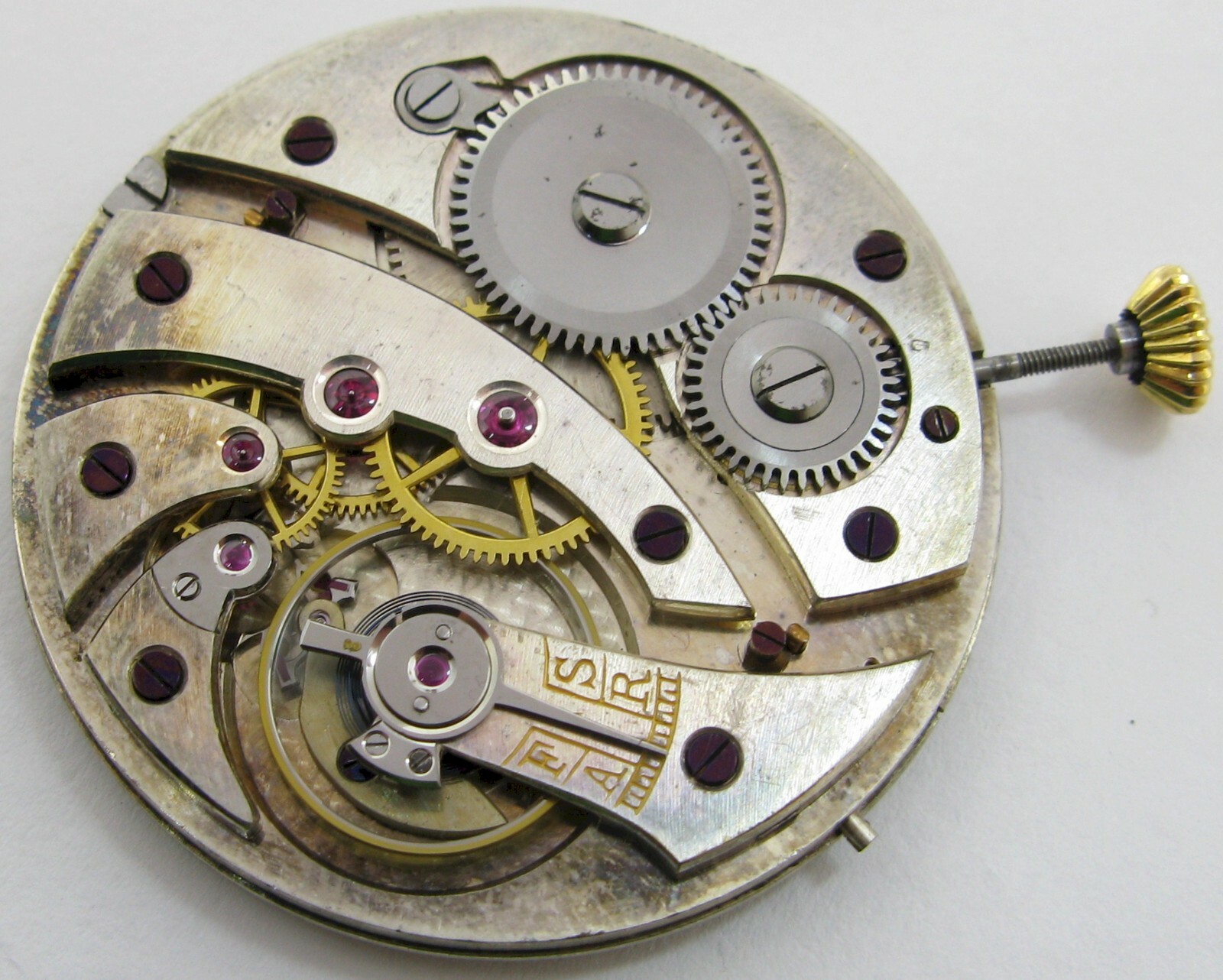 flat Swiss quality 17 jewels Pocket Watch movement fit an Open Face Case …
