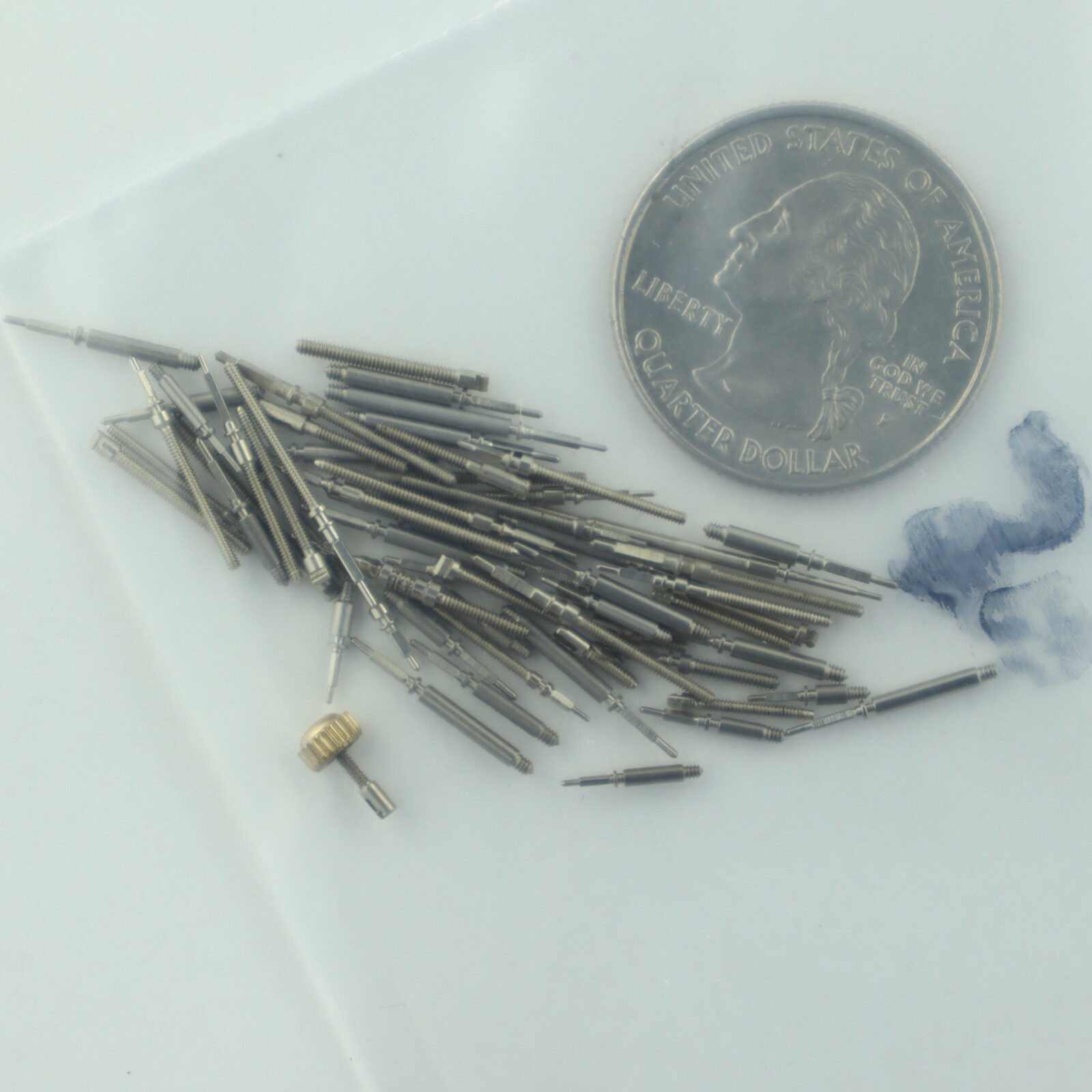 Lot of 50+ Antique Pocket Watch Case Stems Small Very Good Condition