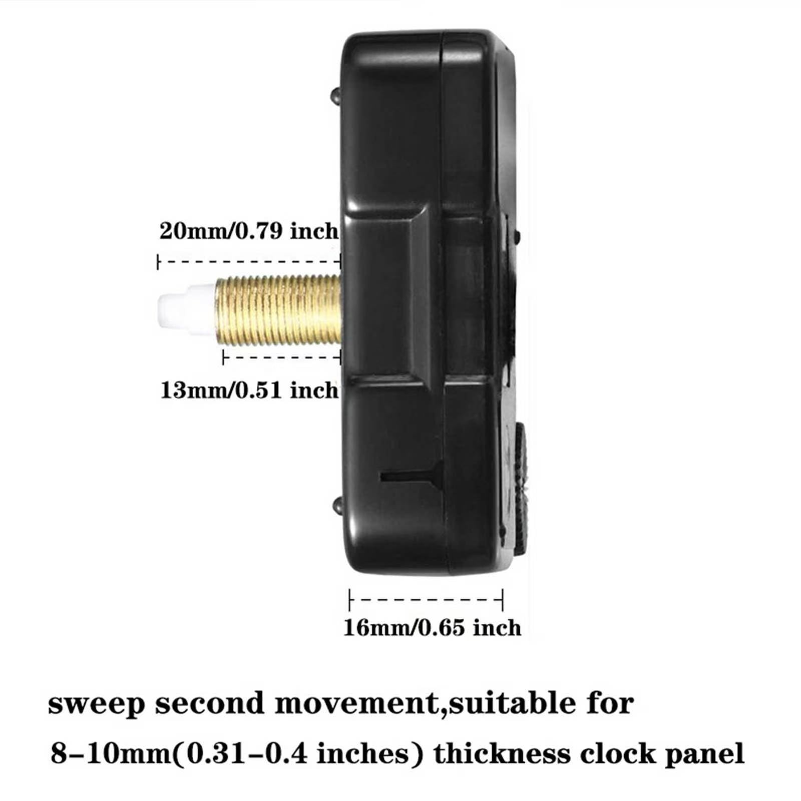 4 Watch Mechanisms & 5 Walnut Wood Hands – Long-Axis Quartz Movement DIY Kit