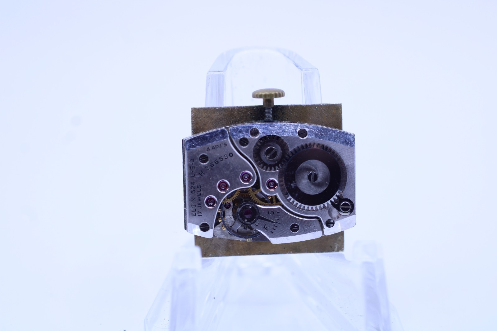 ELGIN DE LUXE 17j H366530 Gr. 624 WRIST WATCH MOVEMENT FOR REPAIR (M12)