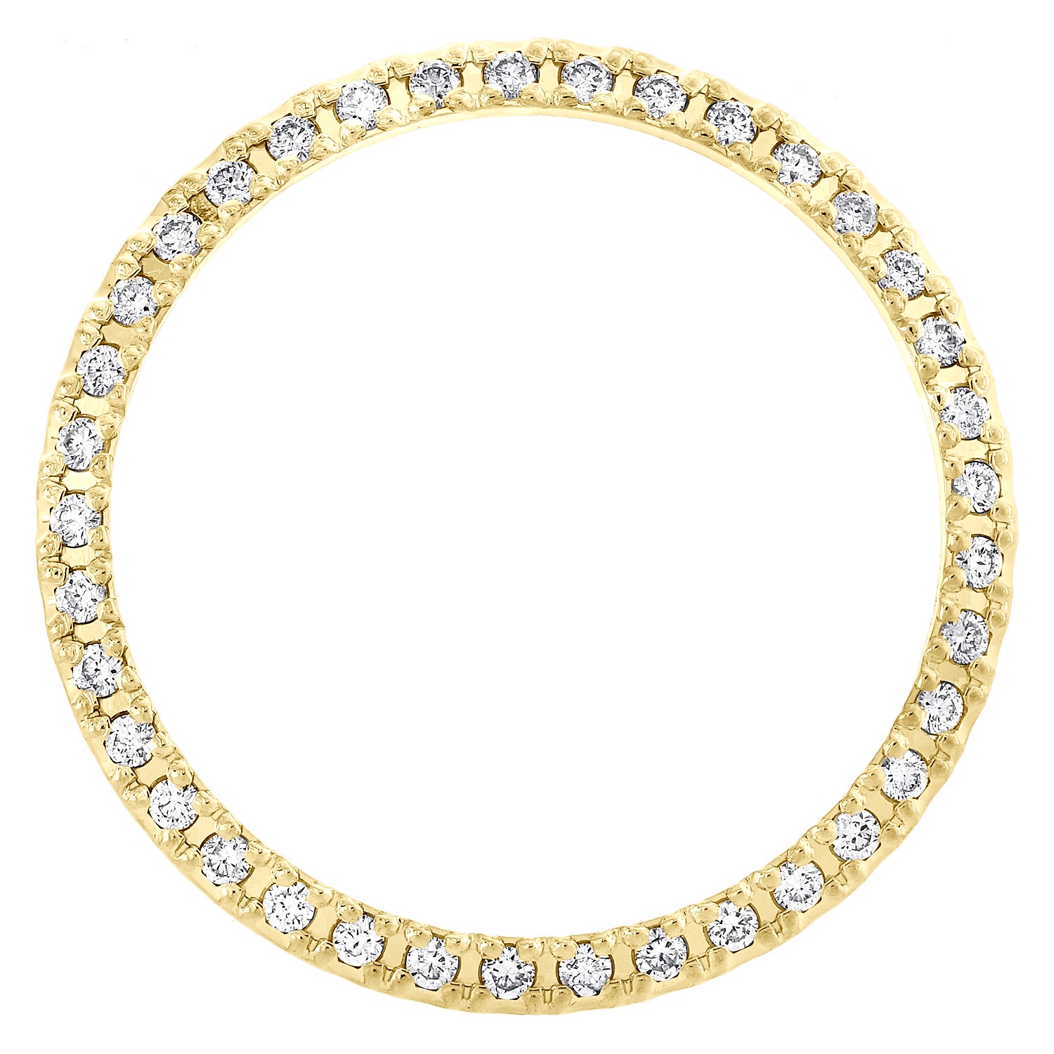 Custom U-Cut Bead Set Diamond Bezel For Rolex DateJust Midsize 31mm 0.65 CT