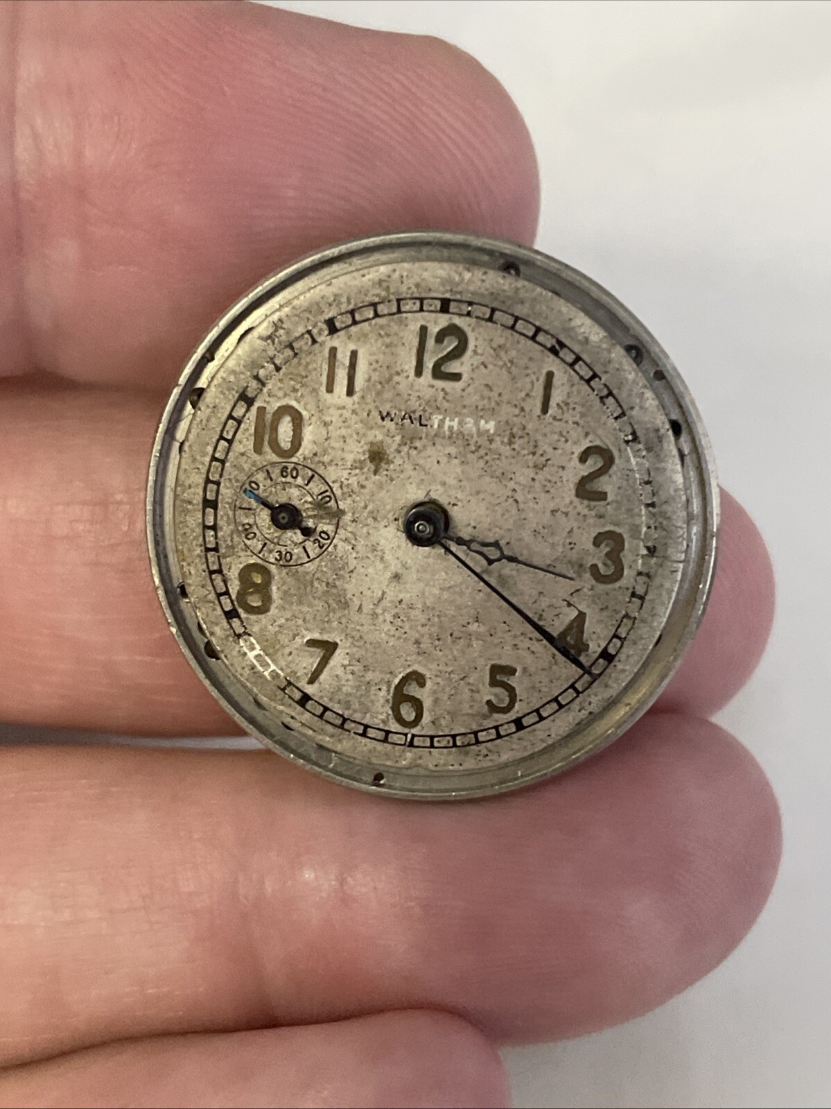 Waltham Watch Movement Grade 110 Size 0s 7j For Parts Or Repair