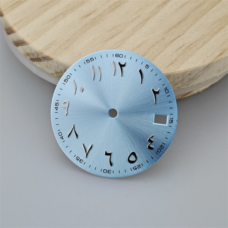 28.5mm Arabic Numeral Watch Dial BGW9 Luminous Fit NH35 NH36