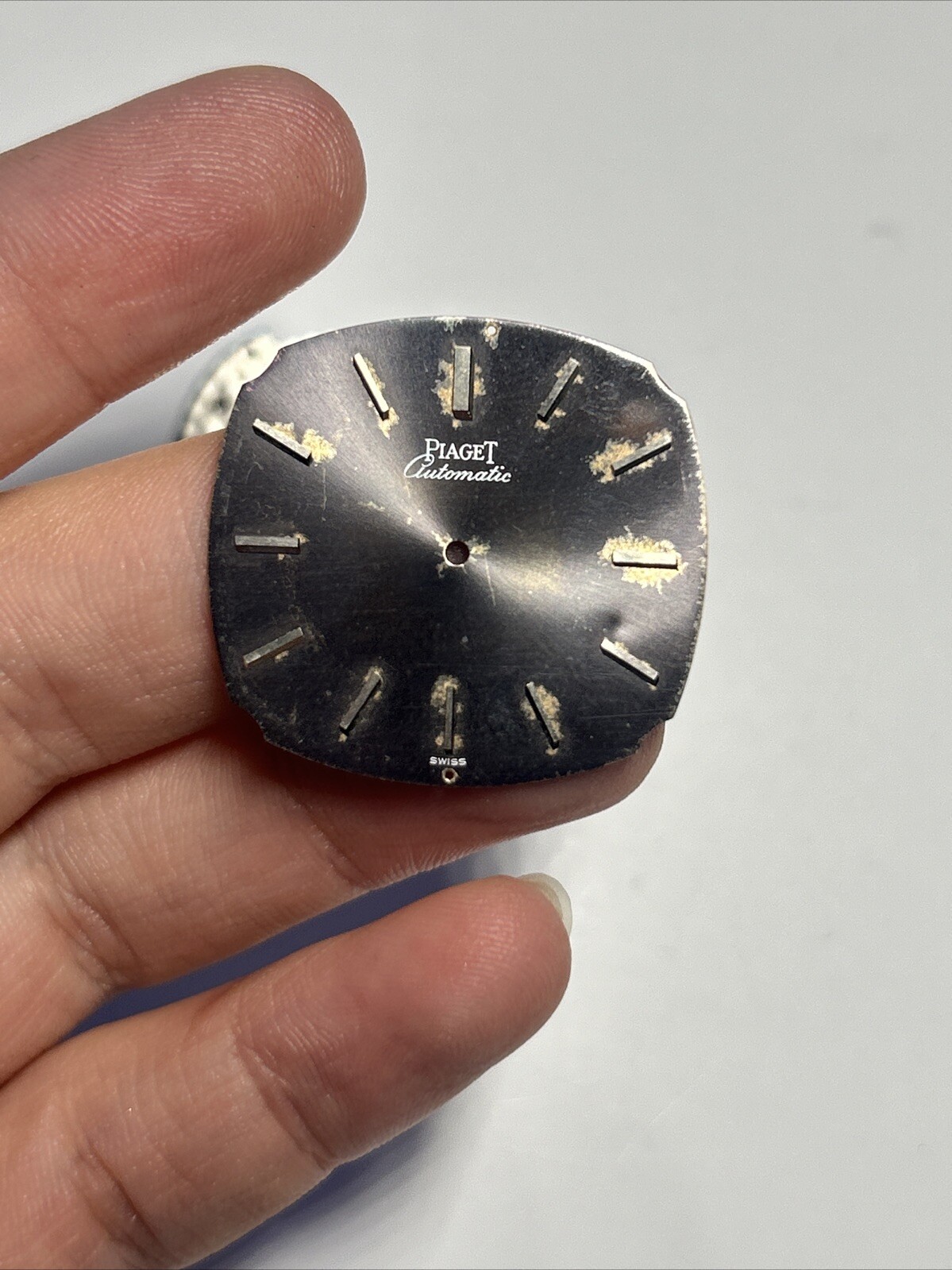 Collectible PIAGET cal 12P1 30J Swiss Mens Watch Move With New Dial Lapiz Lazuli