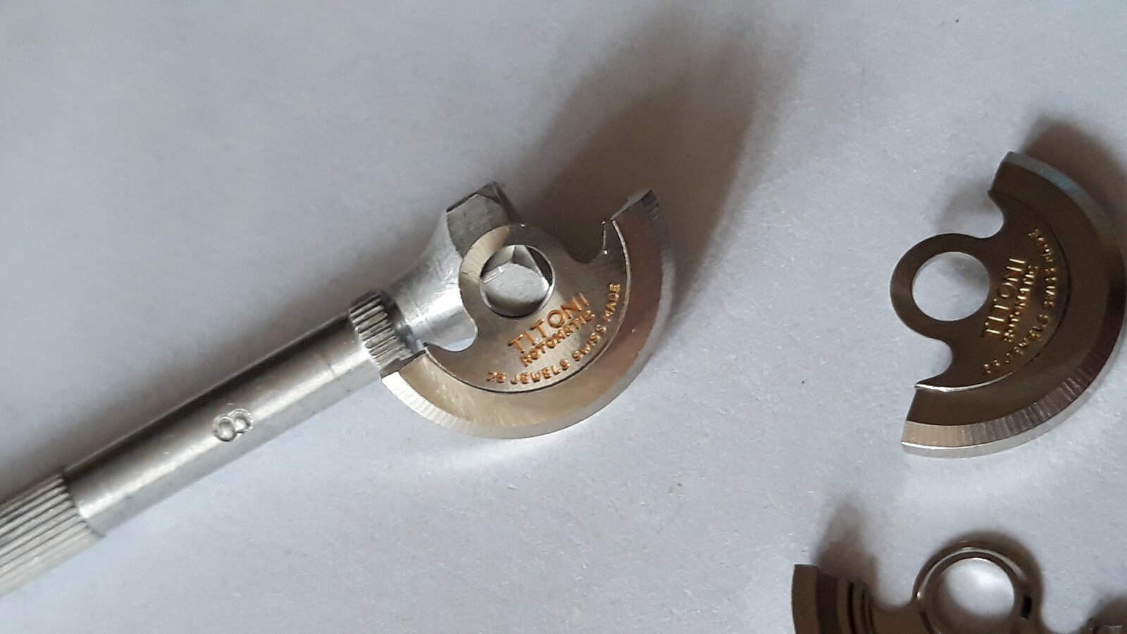 VINTAGE Rotor-Oscillating weight TITONI 25 jewels ETA rotomatic swiss movment