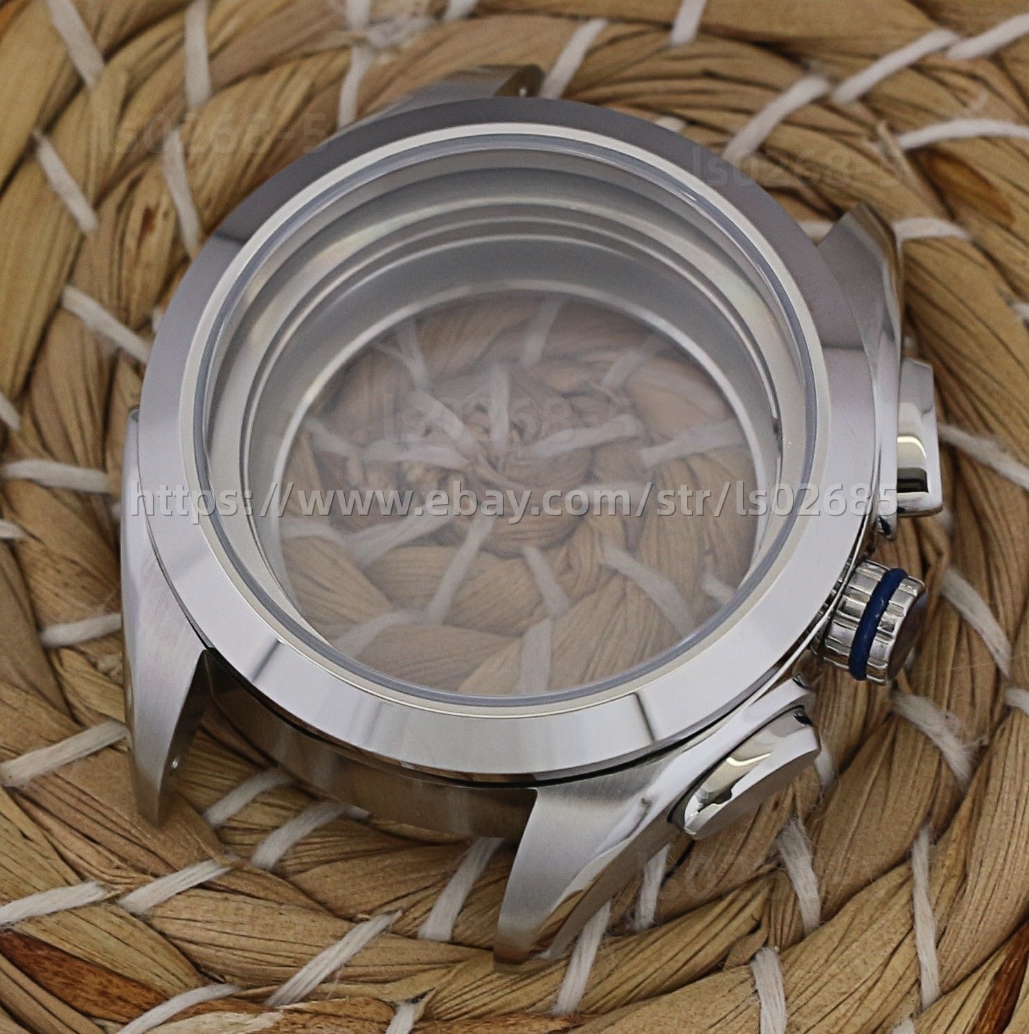 Watch Case for ETA 7750 / 7753 Chronograph Sapphire 316L 42mm 10 ATM NEW