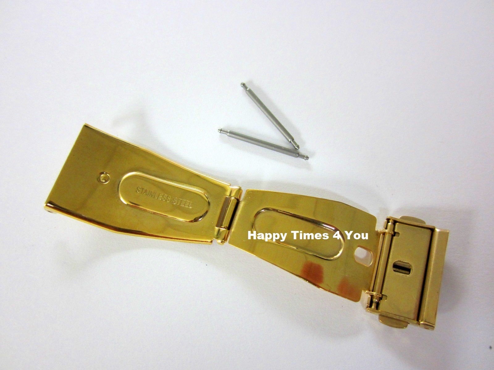 Seiko Titanium Mens Watch SGEB34 Gold Tone Clasp Replacement 19 mm