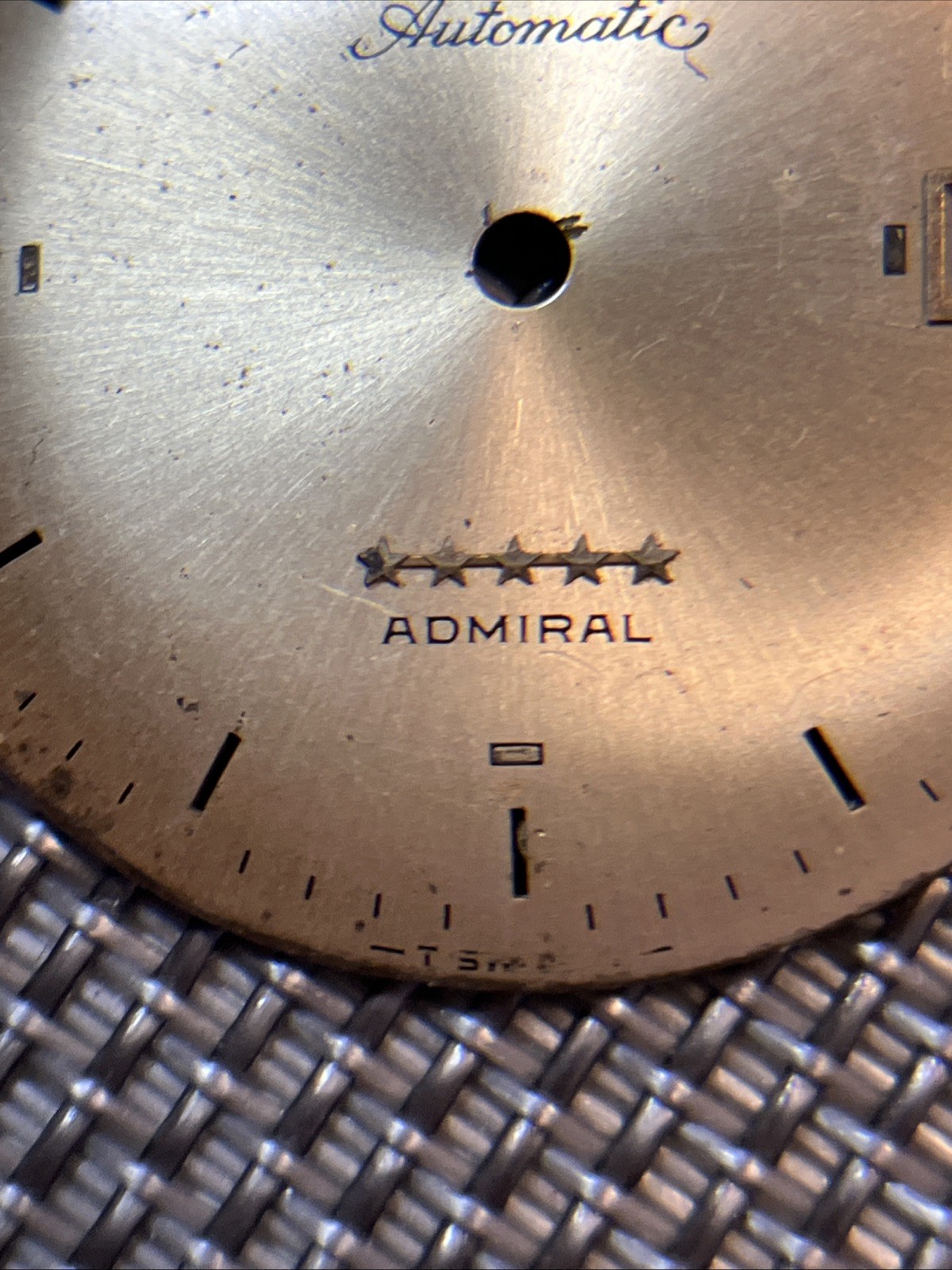 VTG Longines Admiral Automatic Watch Dial for Parts 1960 -1970