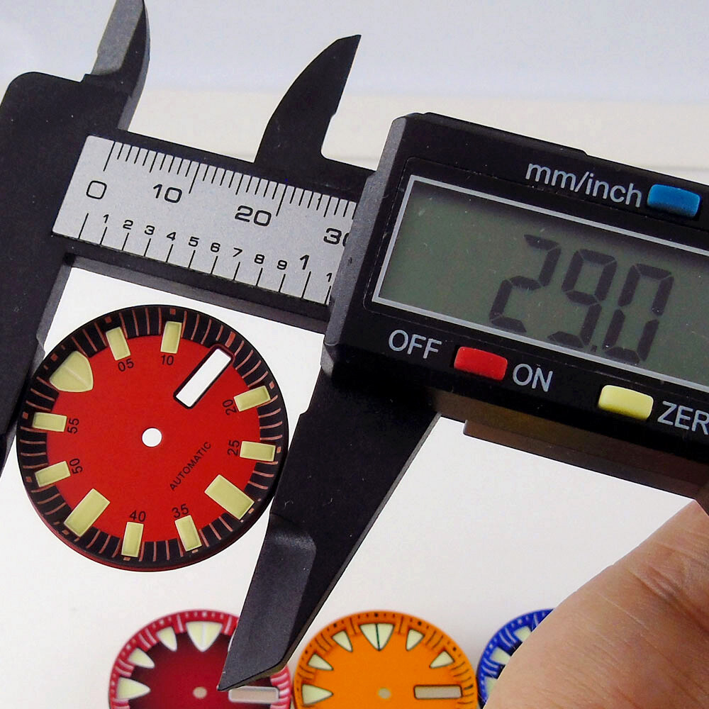 29mm Fit NH36 NH36A Automatic Monster Sterile Dial Lume Diving Watch Accessories