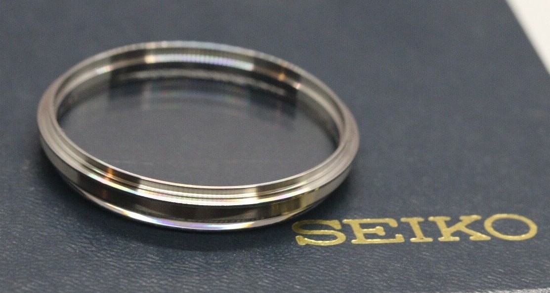New Bezel W Glass Crystal Seiko Jumbo 6138-3002 6138-3005 6138-3003 365V06GNS