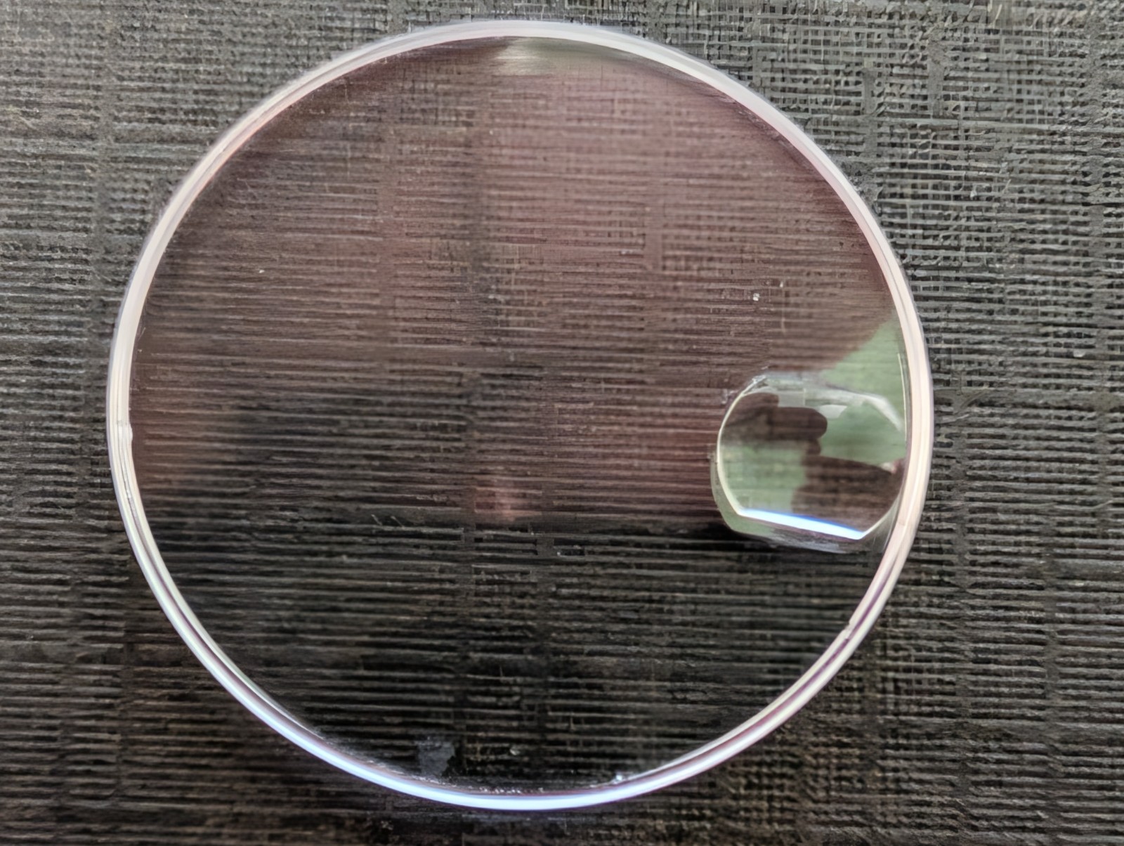 Genuine Rolex 25-246c Midsize Sapphire Crystal pre-owned, 25.3mm diameter Loupe