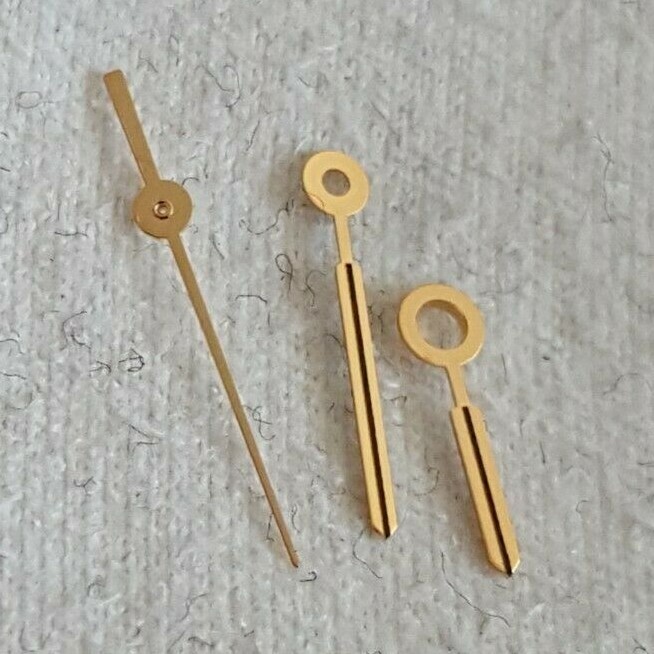 ETA Caliber 956.412, 256.111 Gold Plated Hour, Minute and Center Second Hands
