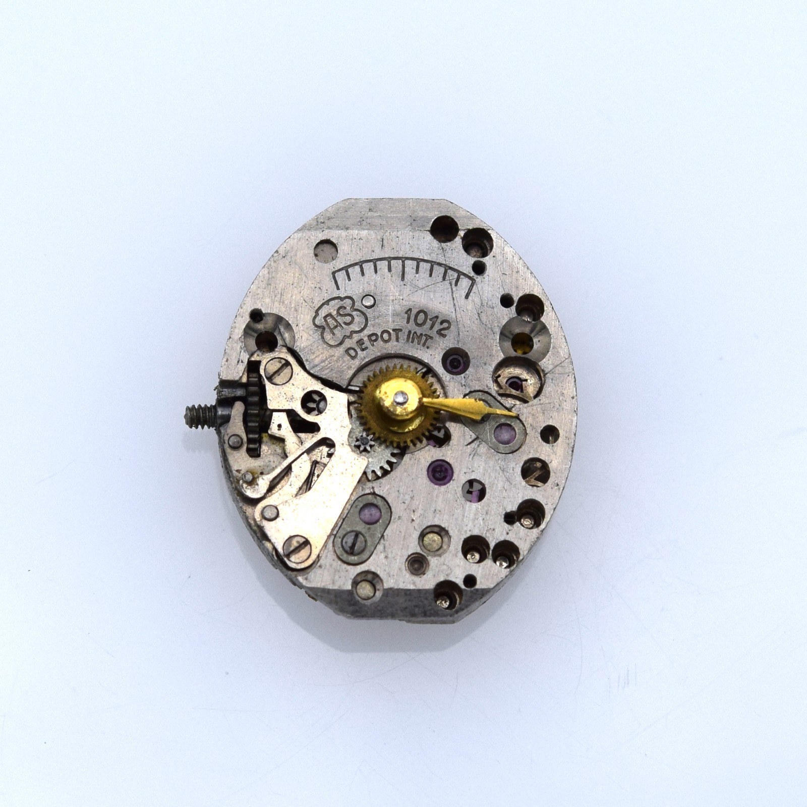 Bulova 5AB 17j Watch Movement AS 1012 For Parts