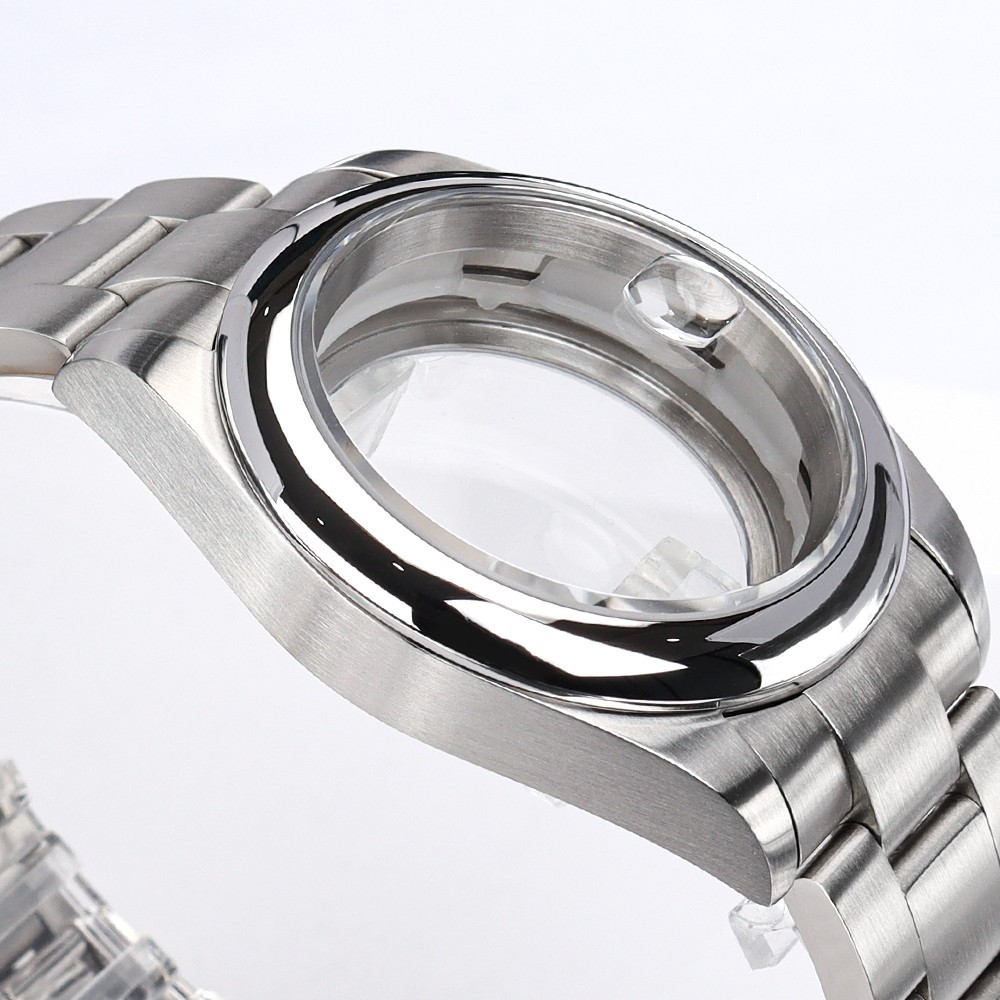 36mm/39mm Oyster Perpetual Watch Case Bracelet Steel For Seiko NH35 36 Movement