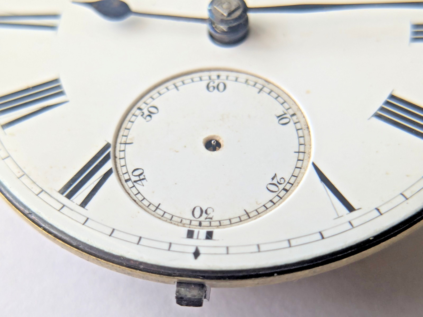 Antique T. Fattorini Skipton Pocket Watch Movement Hands Dial 45.1mm 41