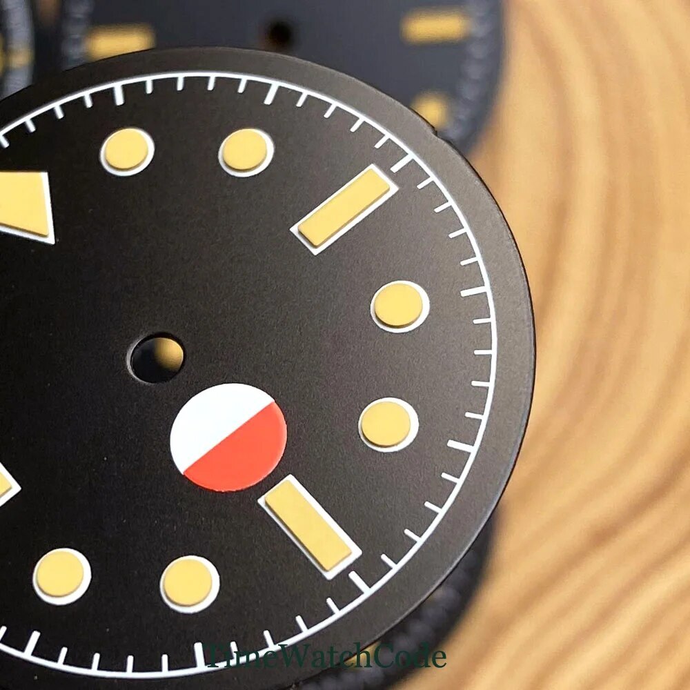 Luminous Black Watch Dial Face 29mm for NH35 NH36 ETA2824 PT5000 SW200 Movement