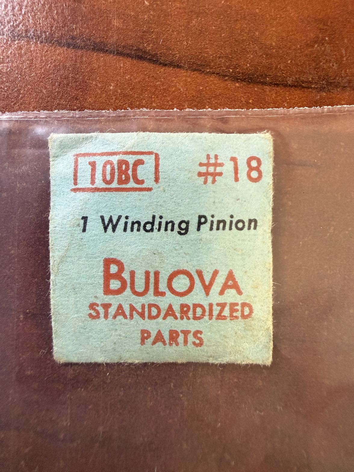 Bulova 10BC Winding Pinion #18 NOS Genuine Vintage Watch Part New Old Stock
