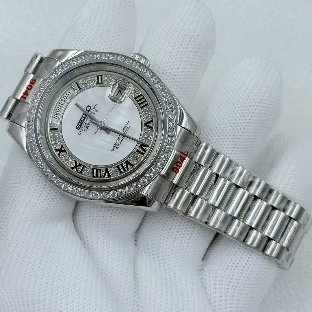 40mm Stainless Steel Case Sapphire Glass For 8285 Movement 31mm Watch Dial