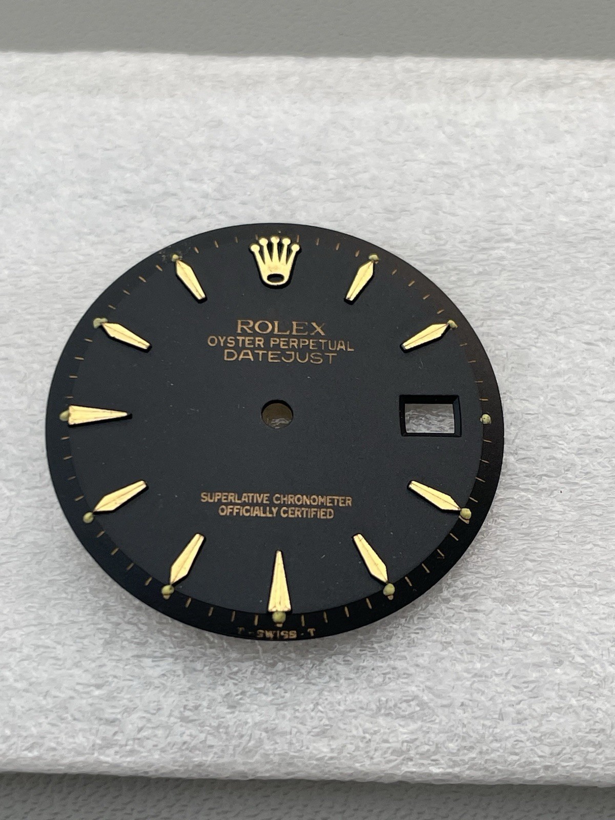 Genuine Rolex Datejust 36MM Black Dial – Fits Ref. 1600, 1601 & 1603 Vintage