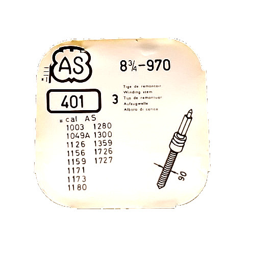 AS 970 Winding Stem watch part #401/281 200/46F (3-PACK) *SEE INTERCHANGE LIST*