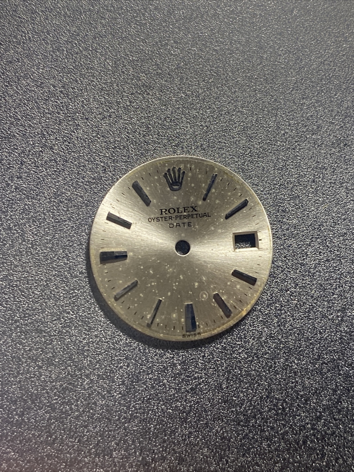 Rolex Silver Stick Markers Dial Non Lum Ladys Date 6917 6517 6916 6516 HAS SPOTS