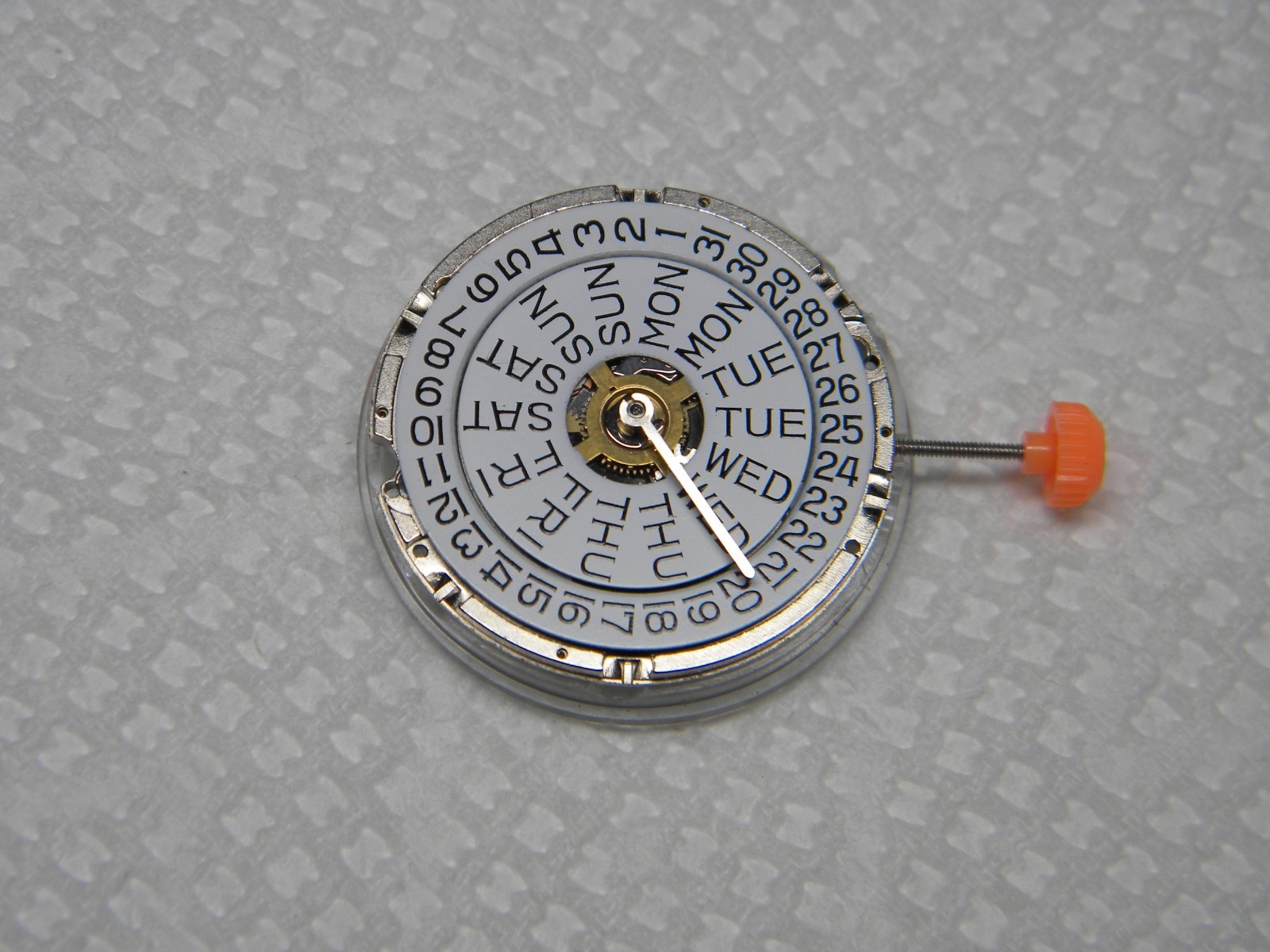 Harley Ronda 377 Quartz NOS Wrist Watch Movement with Day/Date Running for Parts