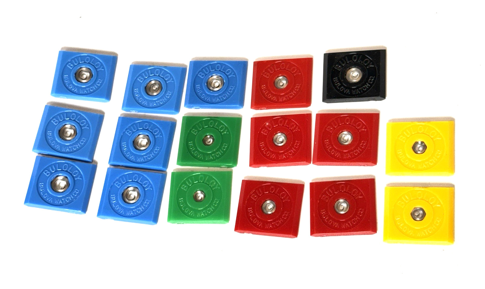 LOT OF 17 Bulova factory Buloloy Insertopak mainspring for Assorted caliber