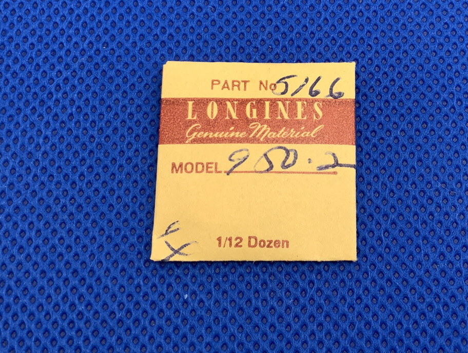 Longines 950.2 Part#5166 Case Clamp Screws (3) Sealed. New Old Stock. 60-50 L