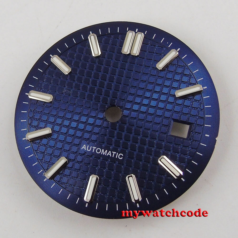 31mm sterile deep texture black dial fit ETA 2824 2836 DG 2813 8215 movement