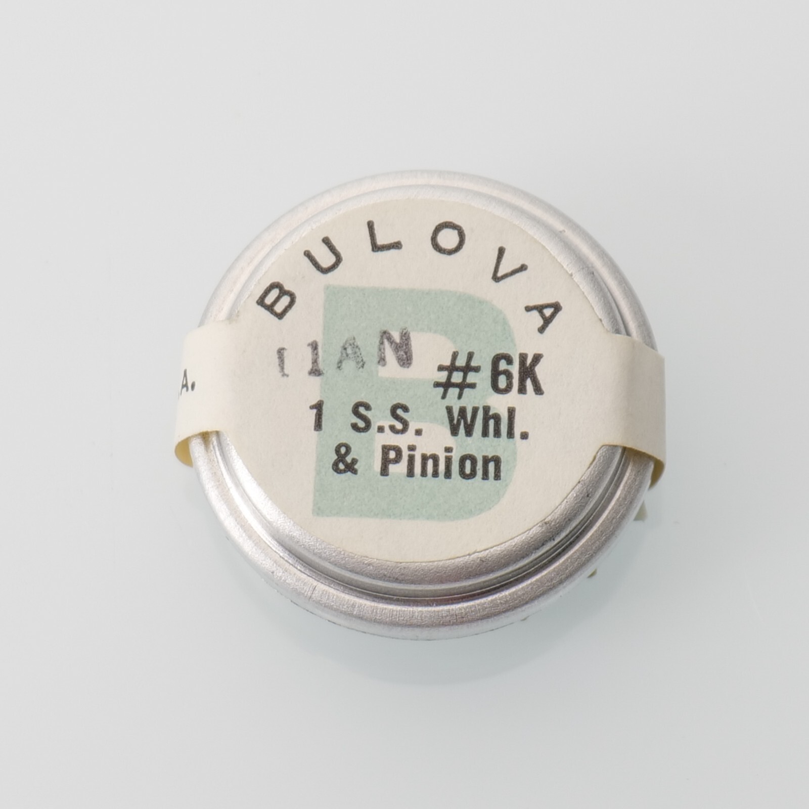 NOS Bulova 11AN Watch S.S. Wheel & Pinion #6K New Old Stock Part (C15D16)