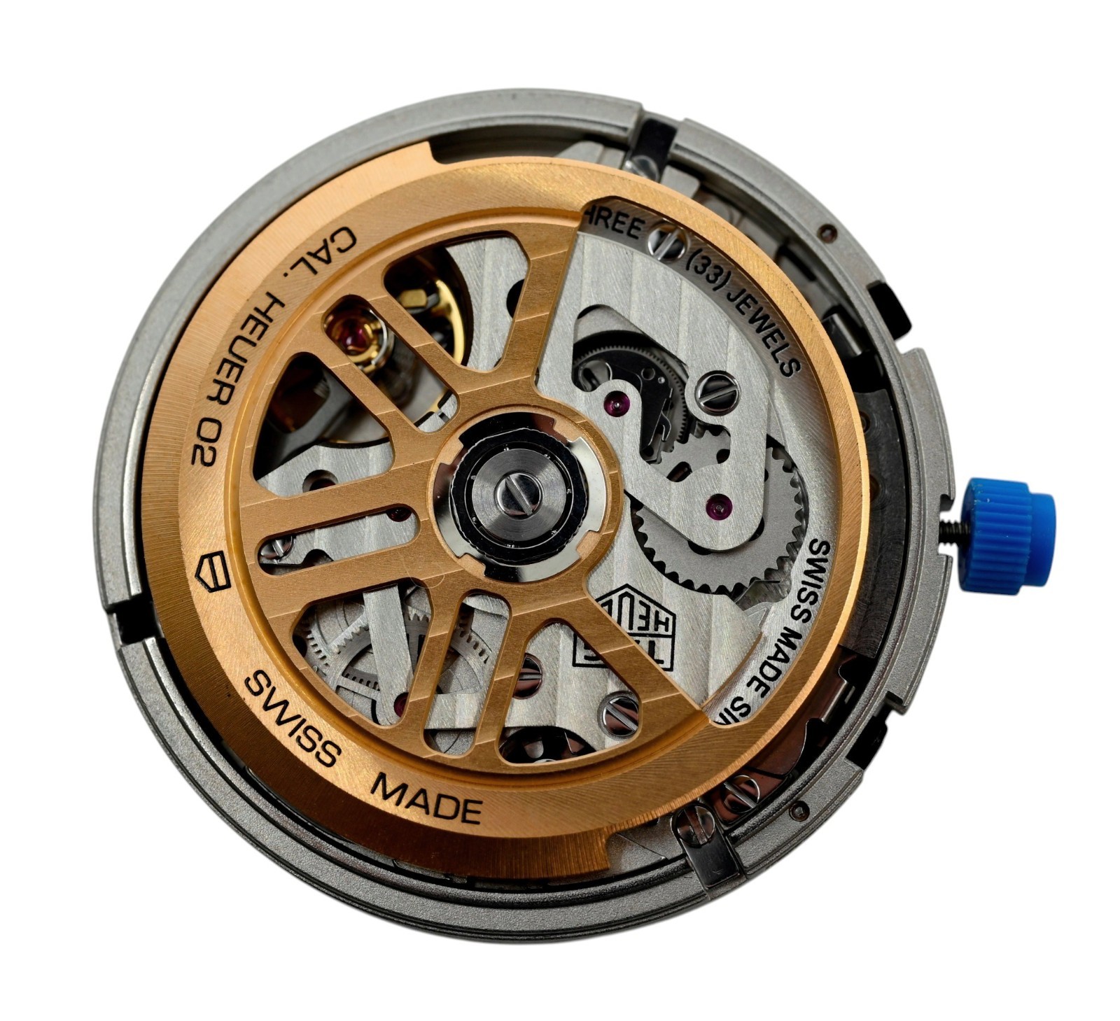 Tag Heuer Carrera Caliber “Heuer 02” Swiss Made Watch Movement CBN2044- Working!