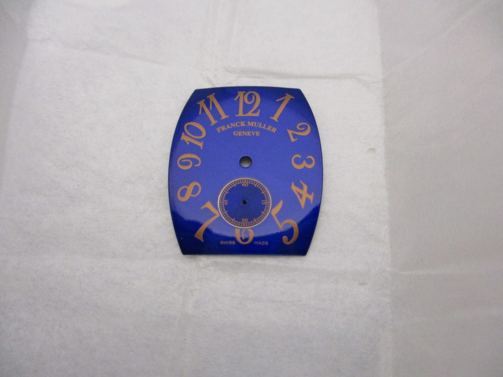 FRANCK MULLER SUNSET Blue Tonneau Dial with small seconds subdial above 6 hours