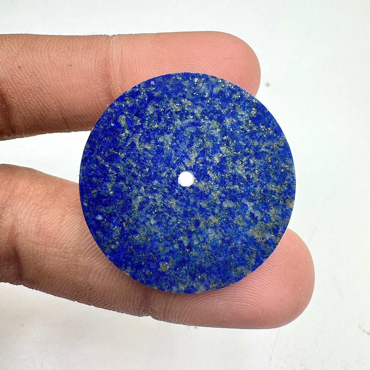 pyrite Lapis lazuli Watch Dial 33 mm Gemstone Flat Disc For Making Watch GMC-607