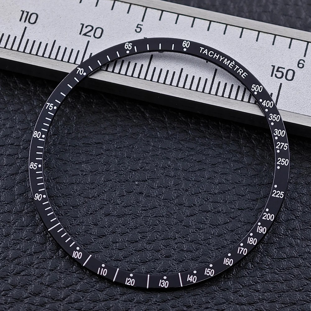 38.5mm Watch Bezel Insert Flat Aluminum VK63 Case Replacement Parts Accessories